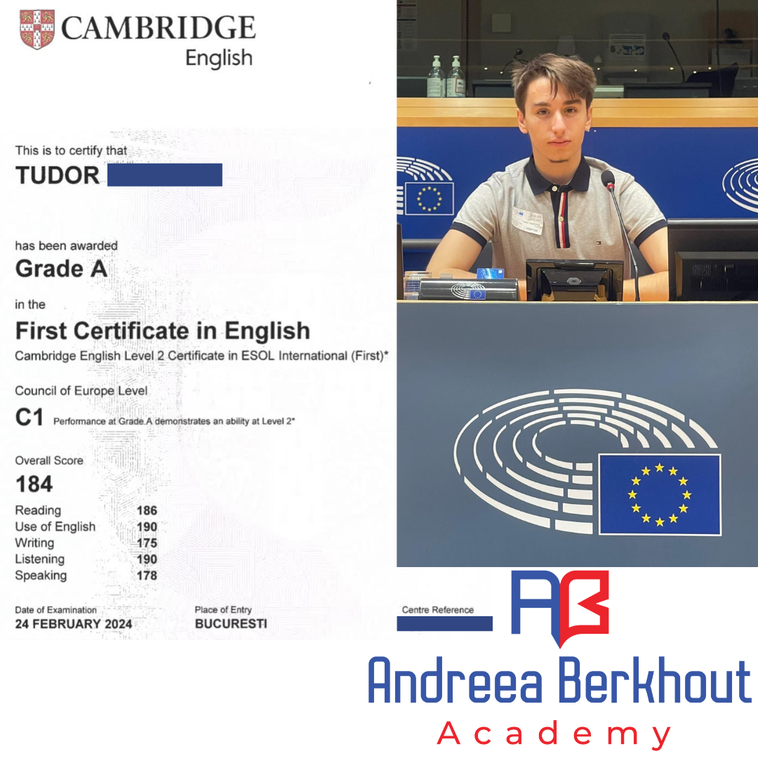 Andreea Berkhout - Tudor, C1 in Cambridge B2 First