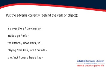 General English; Adverbs