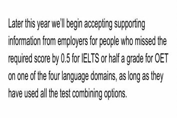 NMC updates: Puteti folosi referinta de la angajator pentru un singur examen IELTS sau OET?