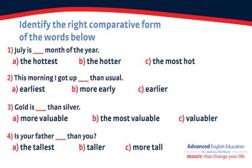 General English; The Comparative Form of Adjectives